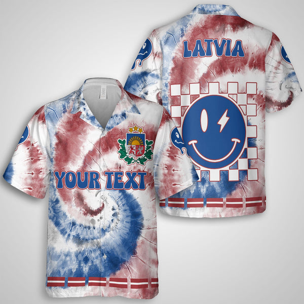 Latvia Hawaiian Shirt Custom Tie Dye Style 1