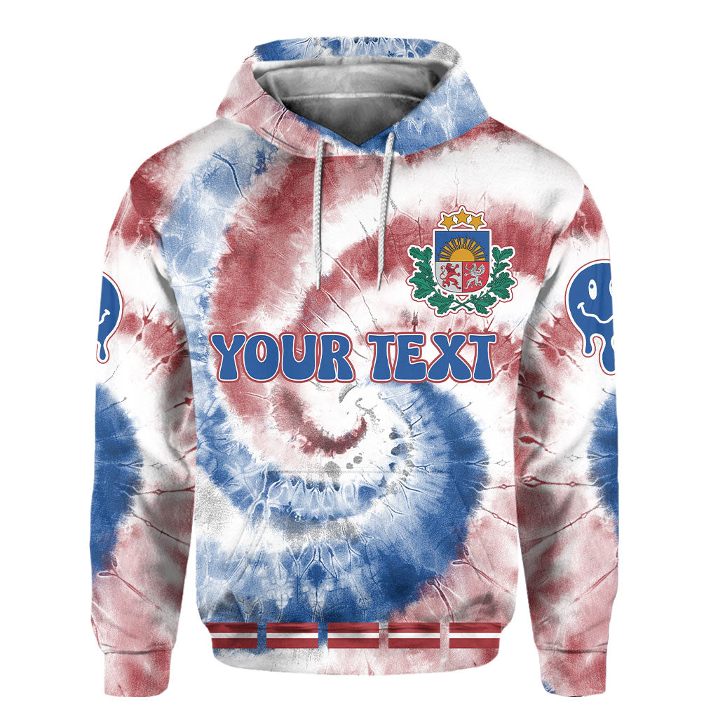 Latvia Hoodie Custom Tie Dye Style 2