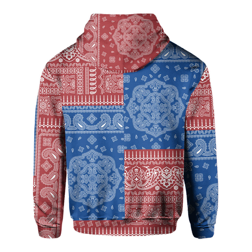 Latvia Hoodie Flag And Paisley Basic Style 3