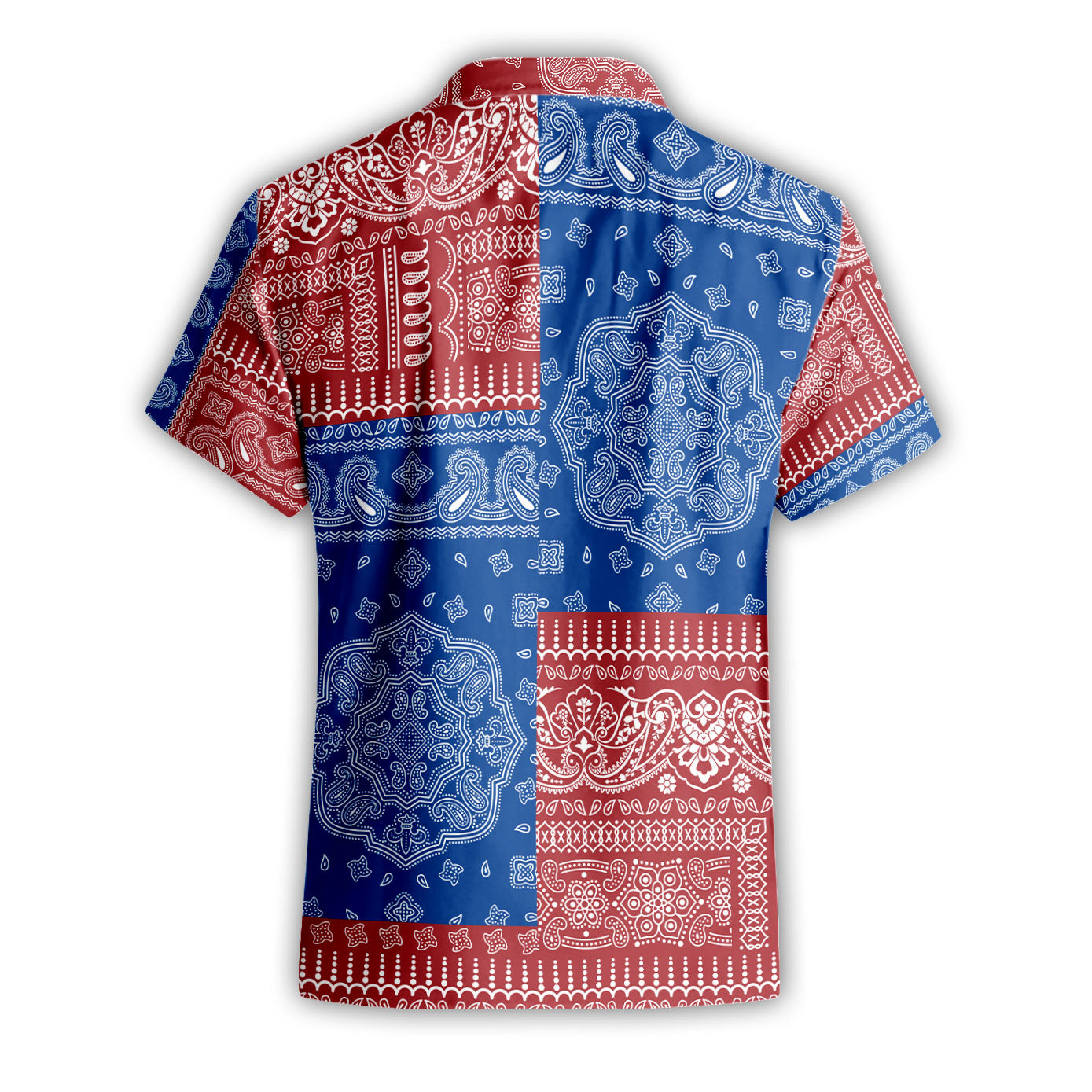 Latvia Short Sleeve Shirt Flag And Paisley Basic Style 3