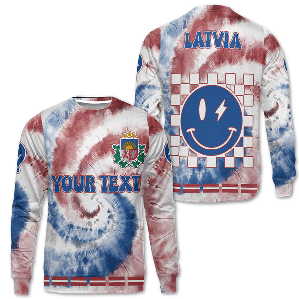 Latvia Sweatshirt Custom Tie Dye Style 1