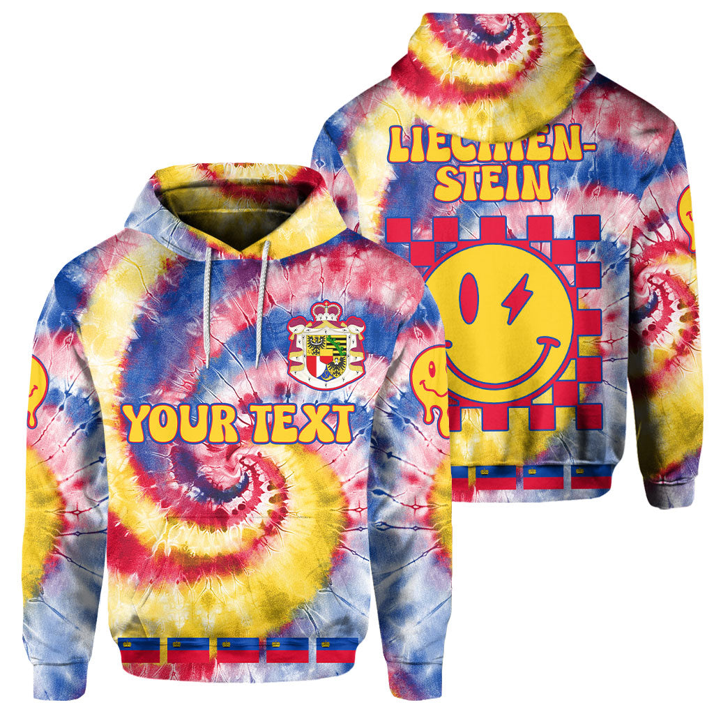 Liechtenstein Hoodie Custom Tie Dye Style 1