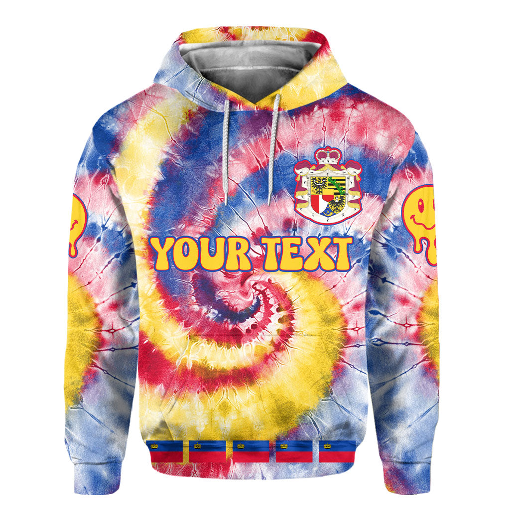 Liechtenstein Hoodie Custom Tie Dye Style 2