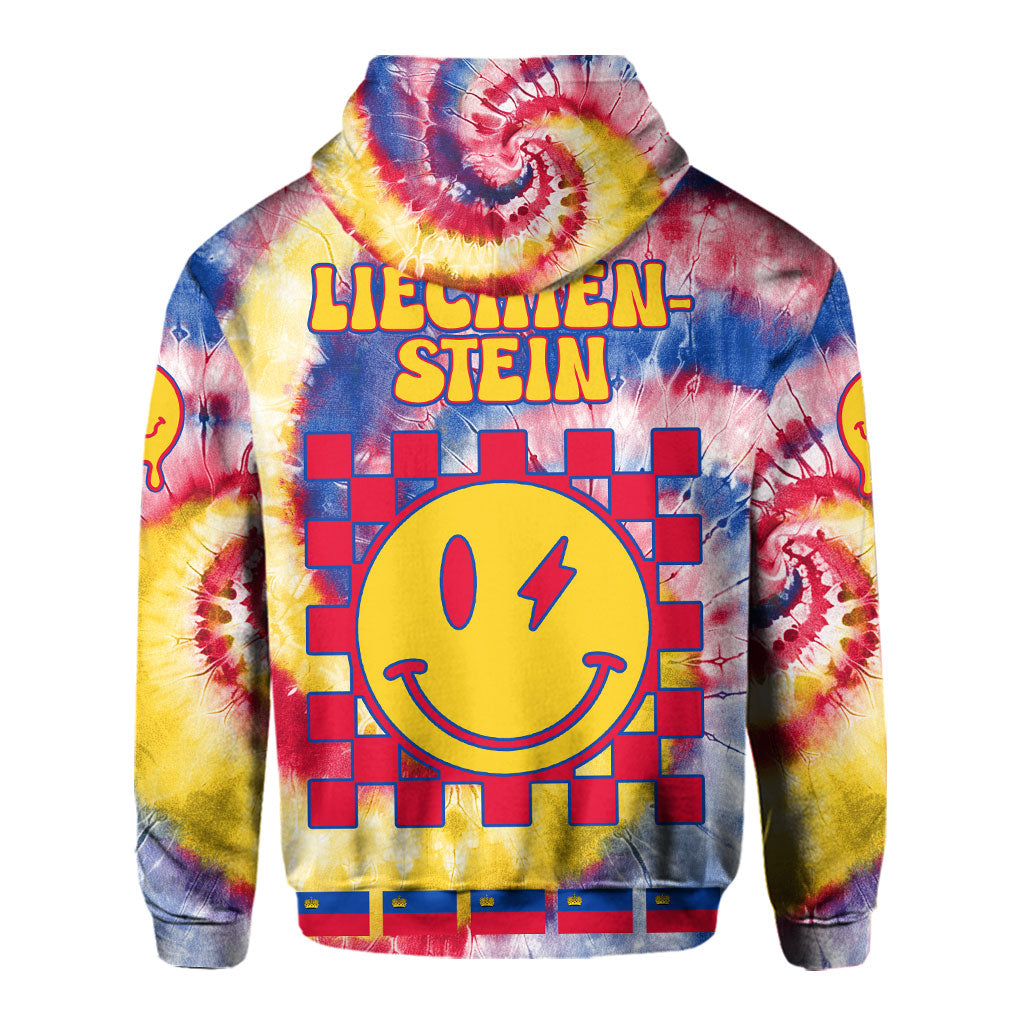 Liechtenstein Hoodie Custom Tie Dye Style 3