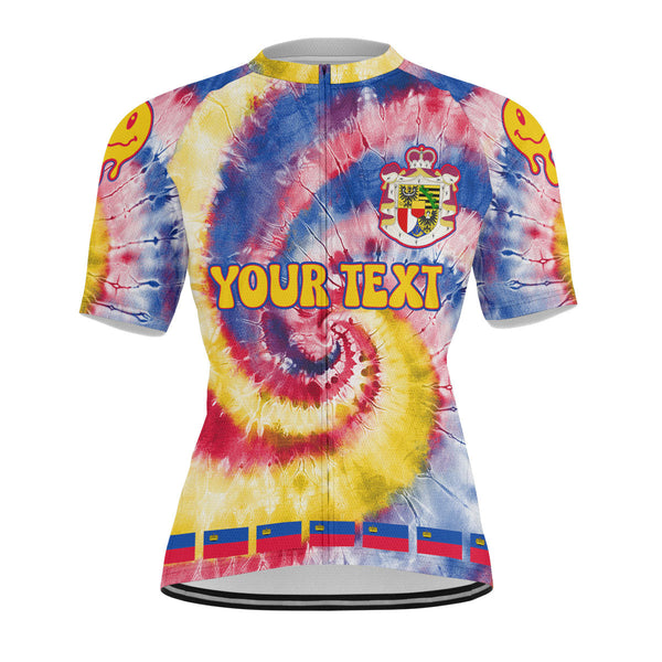 Liechtenstein Men Cycling Jersey Custom Tie Dye Style 1