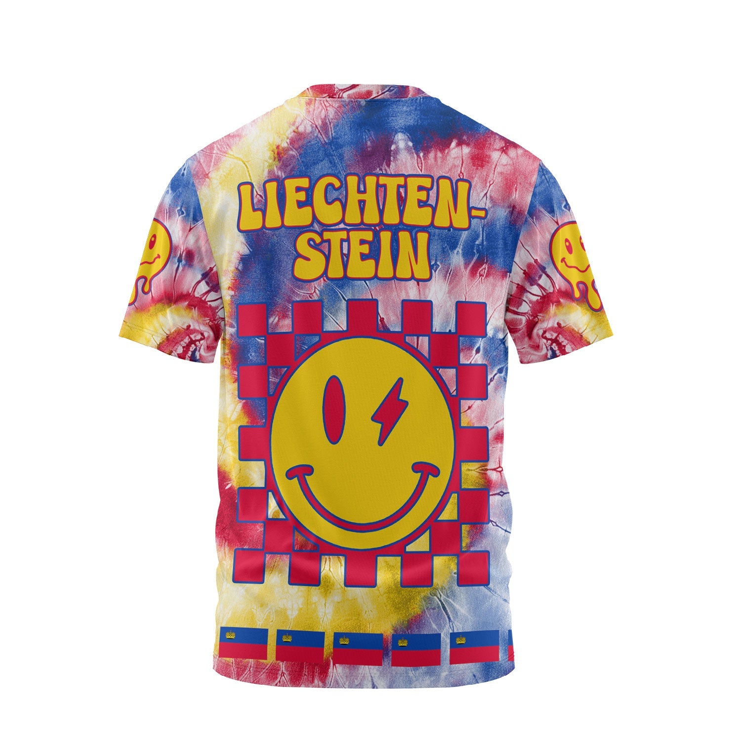 Liechtenstein T Shirt Custom Tie Dye Style 2