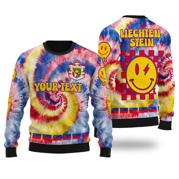 Liechtenstein Ugly Sweater Custom Tie Dye Style 1