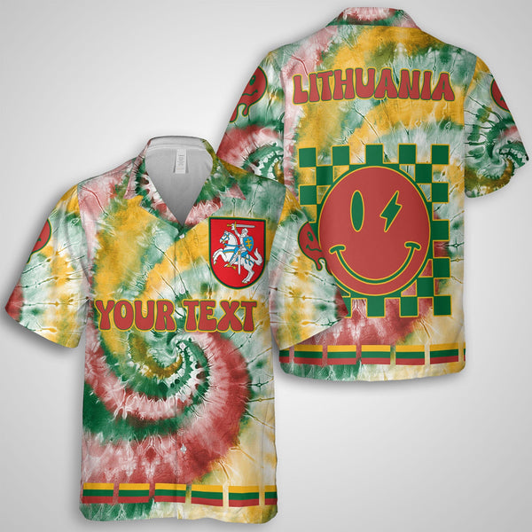 Lithuania Hawaiian Shirt Custom Tie Dye Style 1