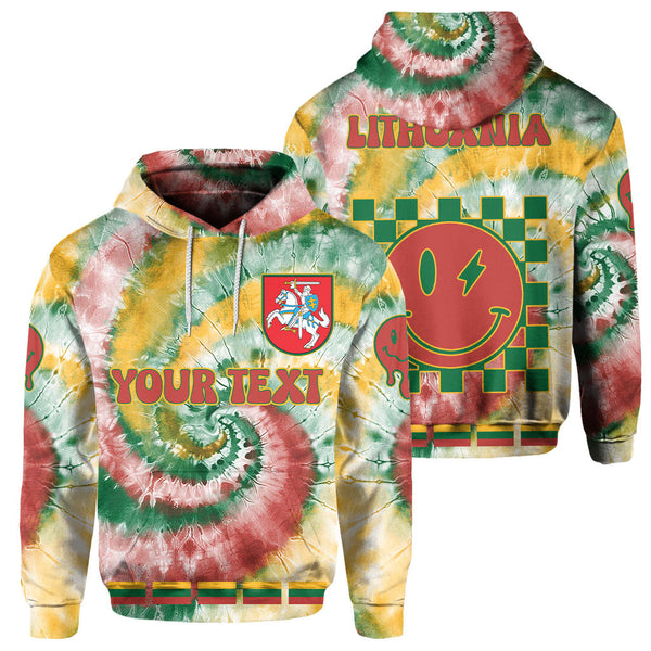 Lithuania Hoodie Custom Tie Dye Style 1