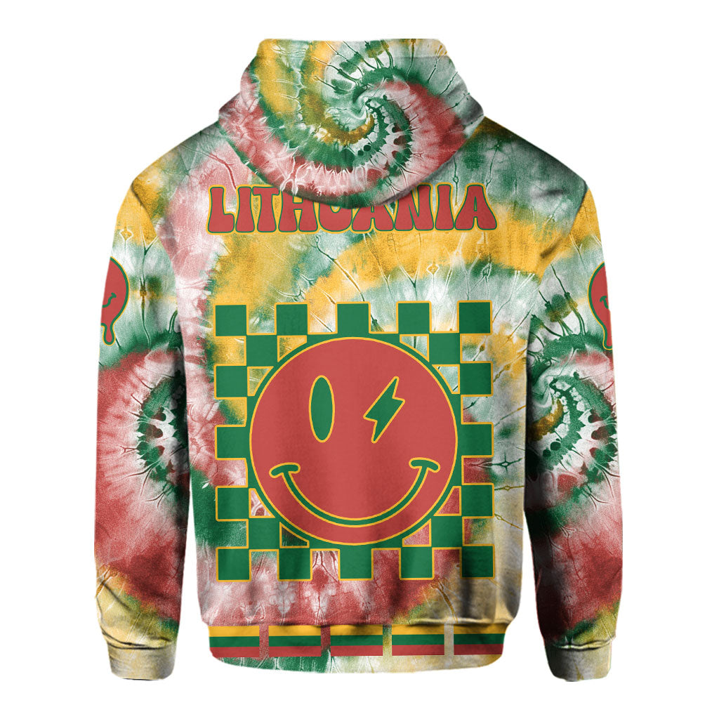 Lithuania Hoodie Custom Tie Dye Style 3