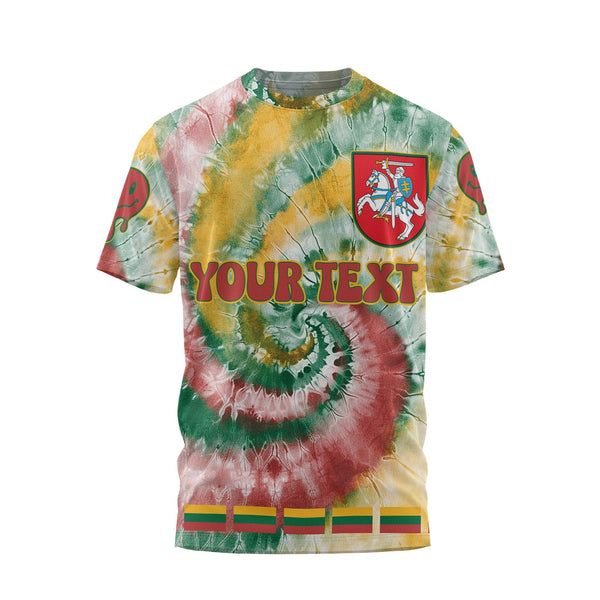 Lithuania T Shirt Custom Tie Dye Style 1