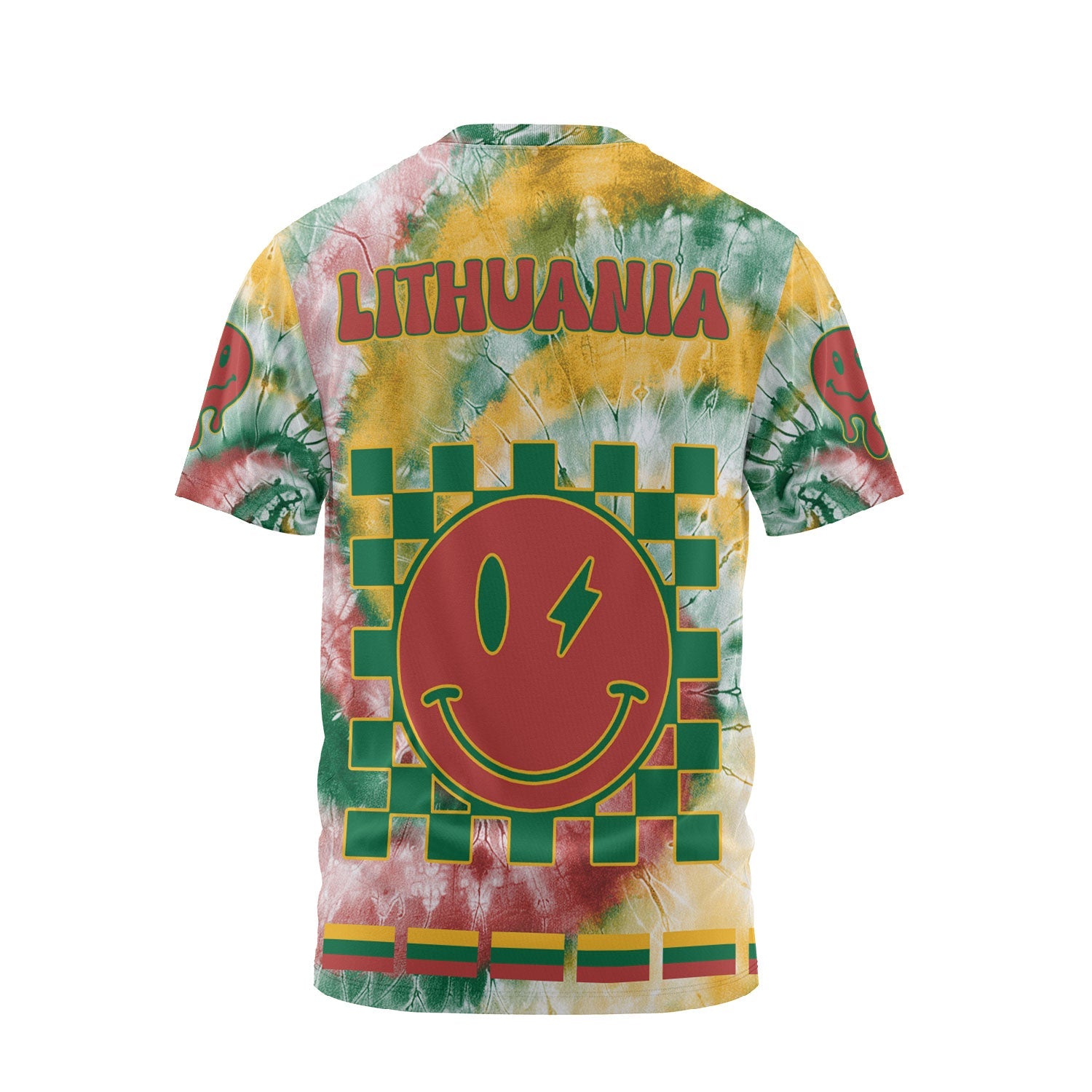 Lithuania T Shirt Custom Tie Dye Style 2