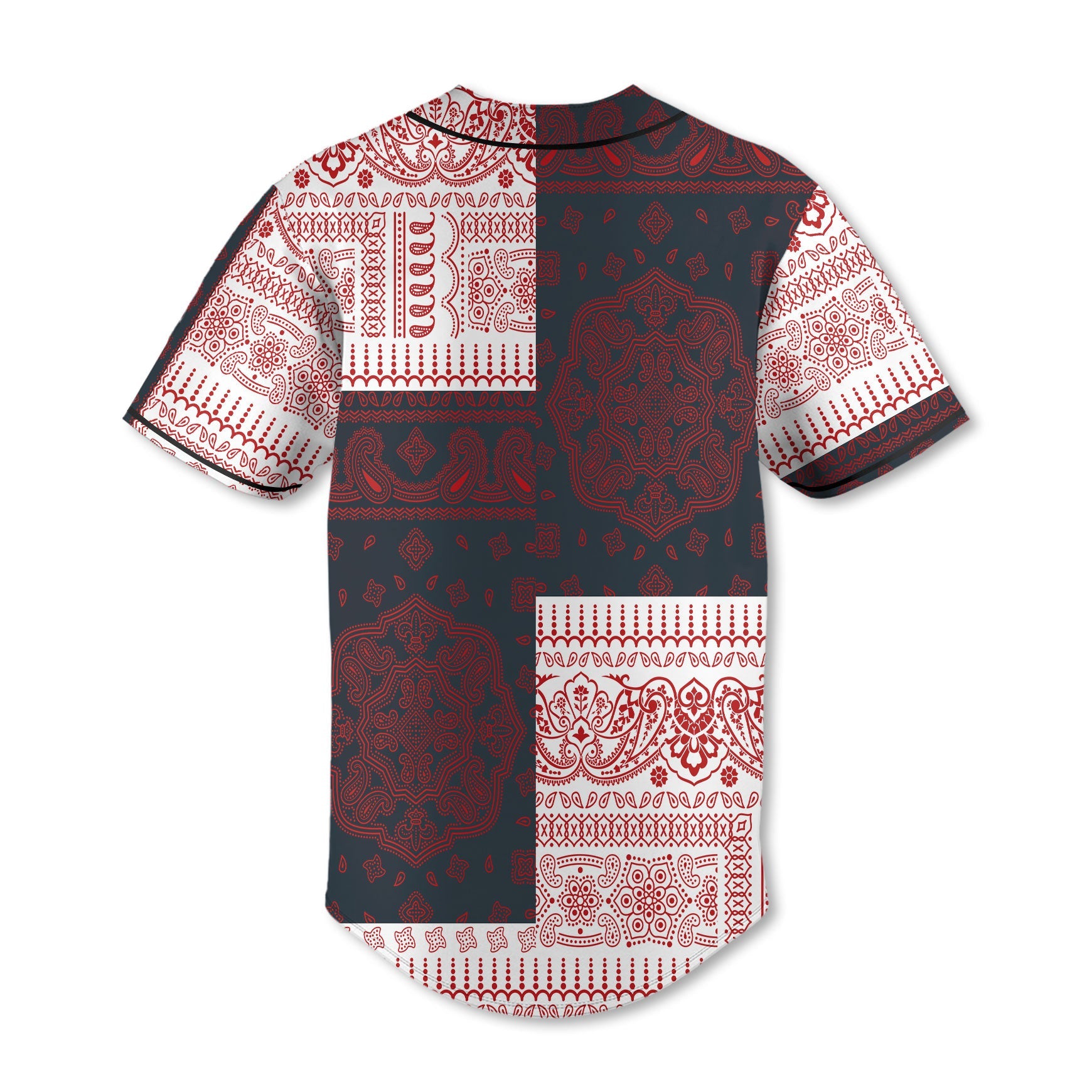 Malta Baseball Jersey Flag And Paisley Basic Style 3