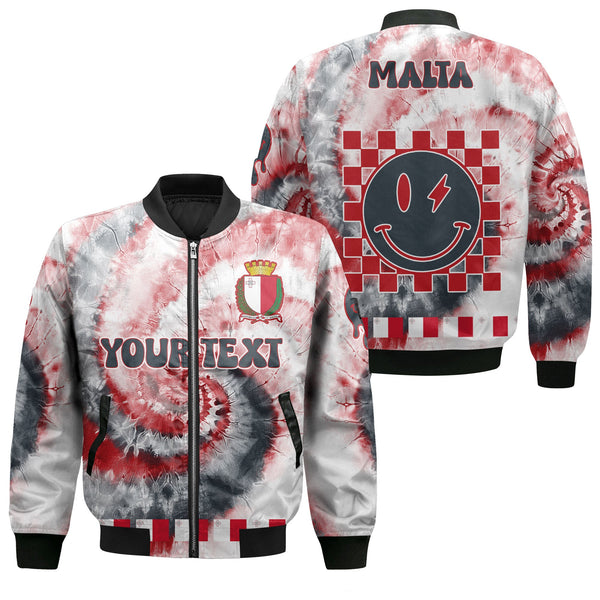 Malta Bomber Jacket Custom Tie Dye Style 1