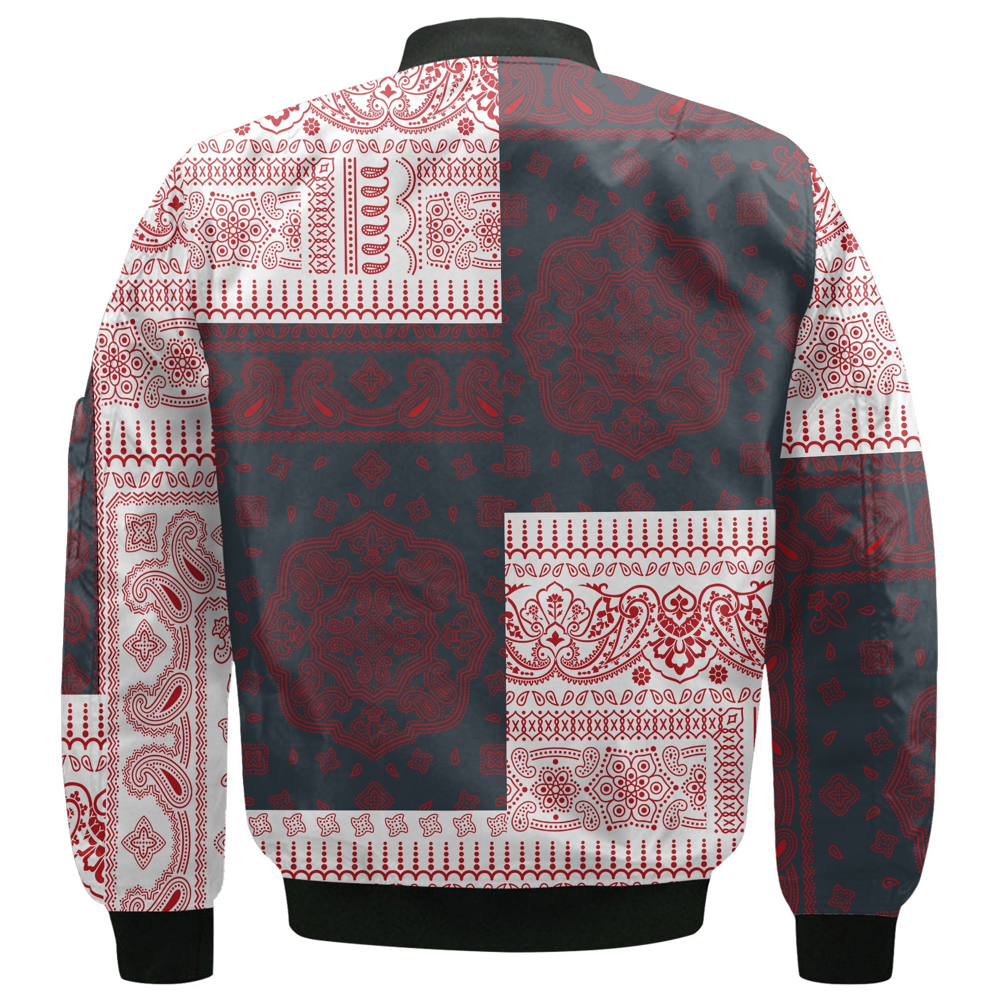 Malta Bomber Jacket Flag And Paisley Basic Style 3