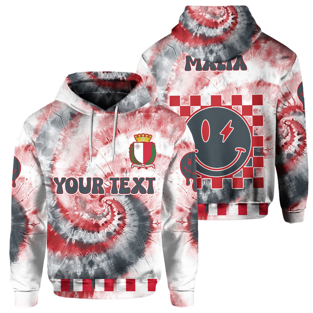 Malta Hoodie Custom Tie Dye Style 1