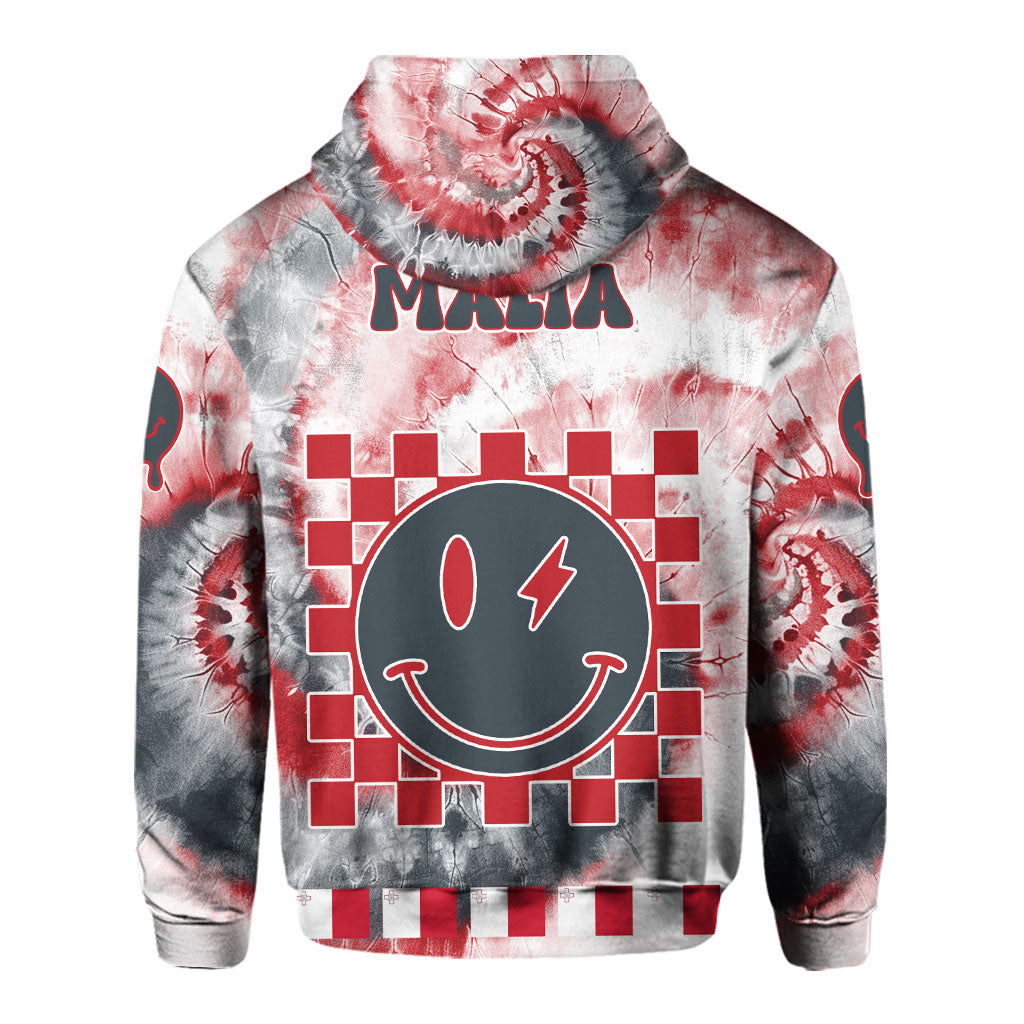 Malta Hoodie Custom Tie Dye Style 3