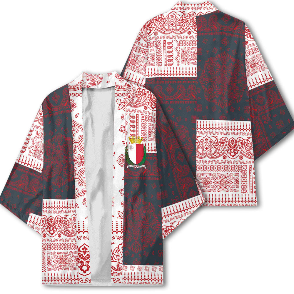 Malta Kimono Flag And Paisley Basic Style 1