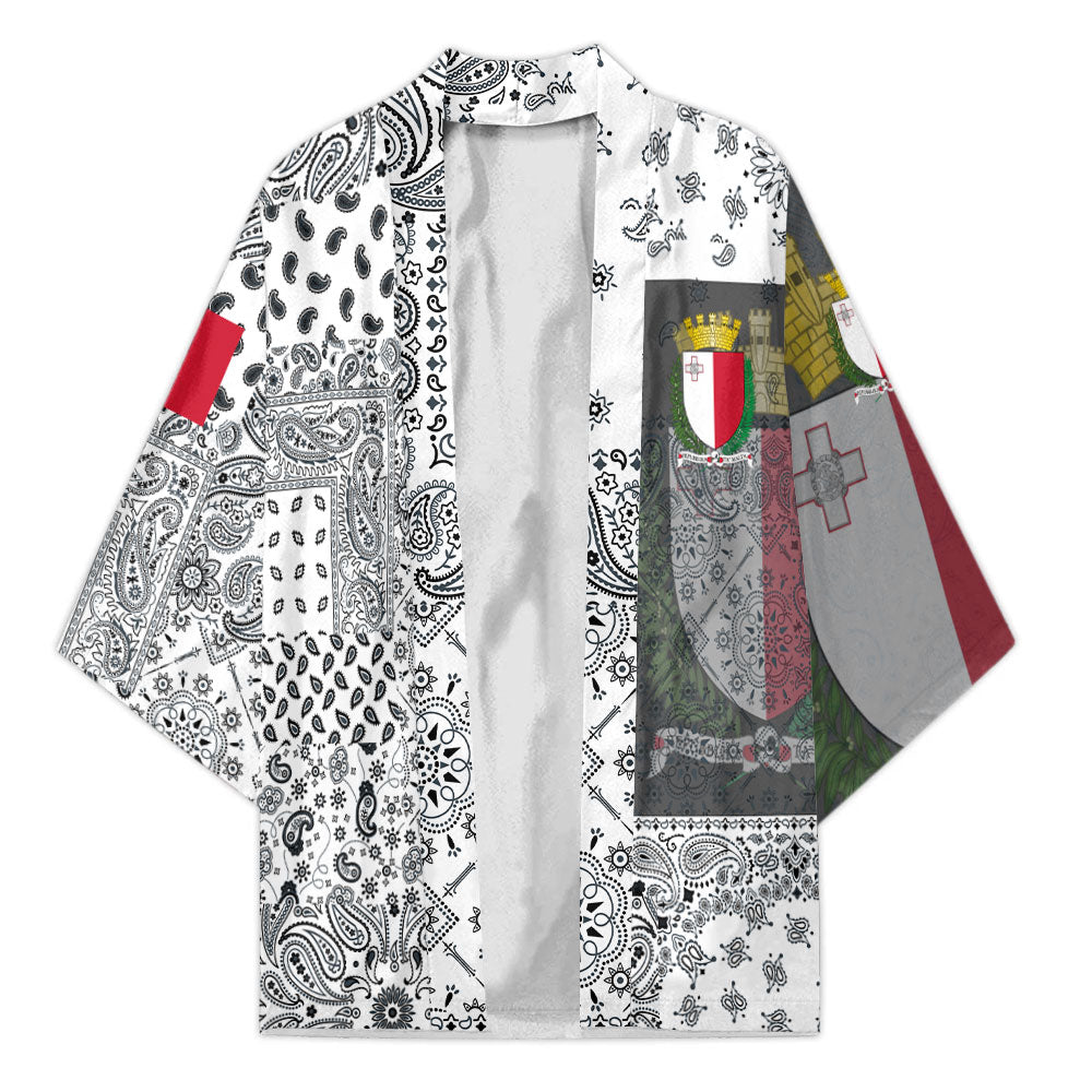 Malta Kimono Paisley Flag And Skull Style 1