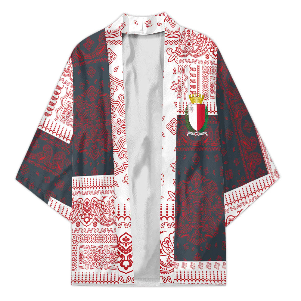 Malta Kimono Flag And Paisley Basic Style 2