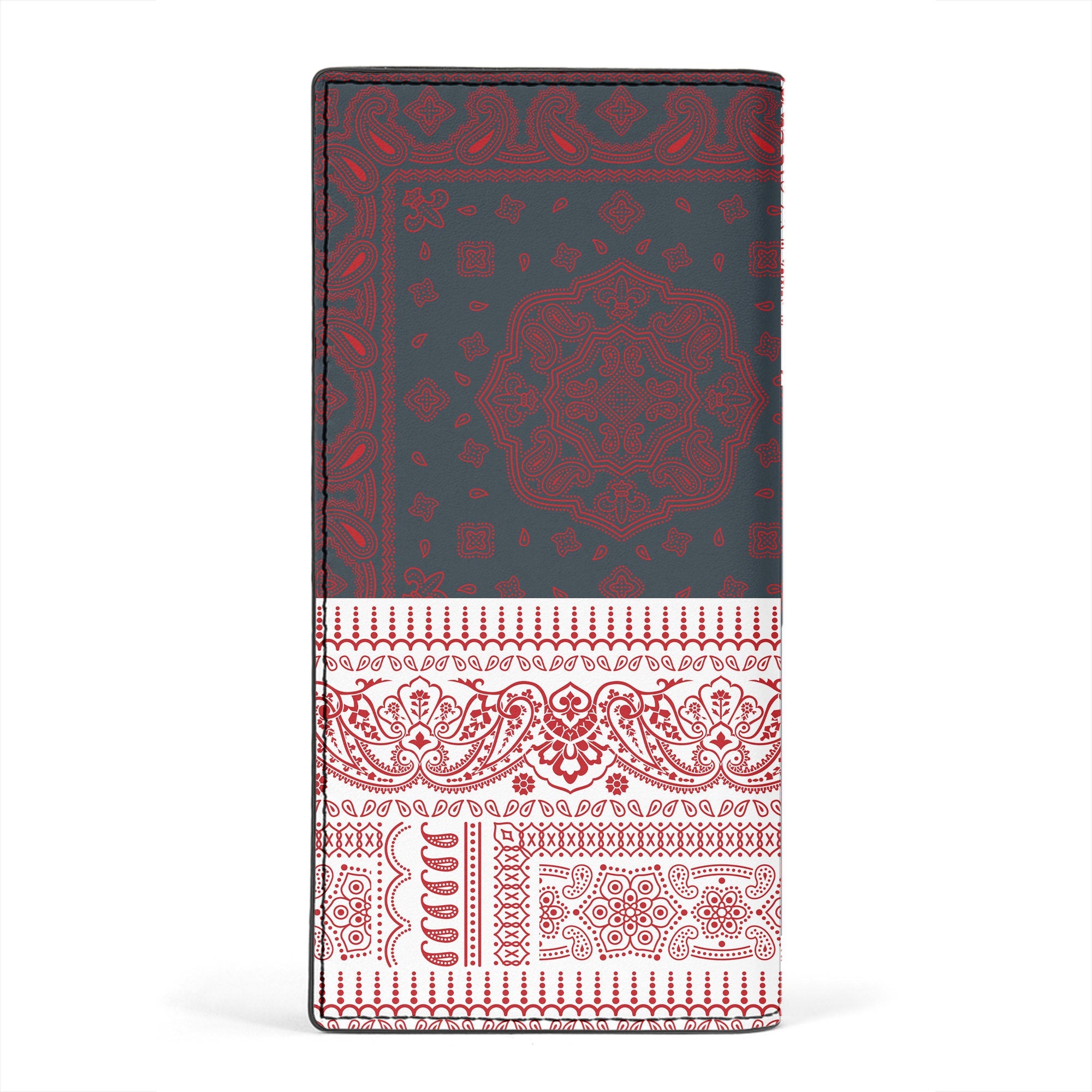 Malta Leather Wallet Flag And Paisley Basic Style 2