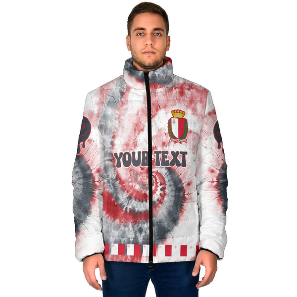 Malta Men Padded Jacket Custom Tie Dye Style 1