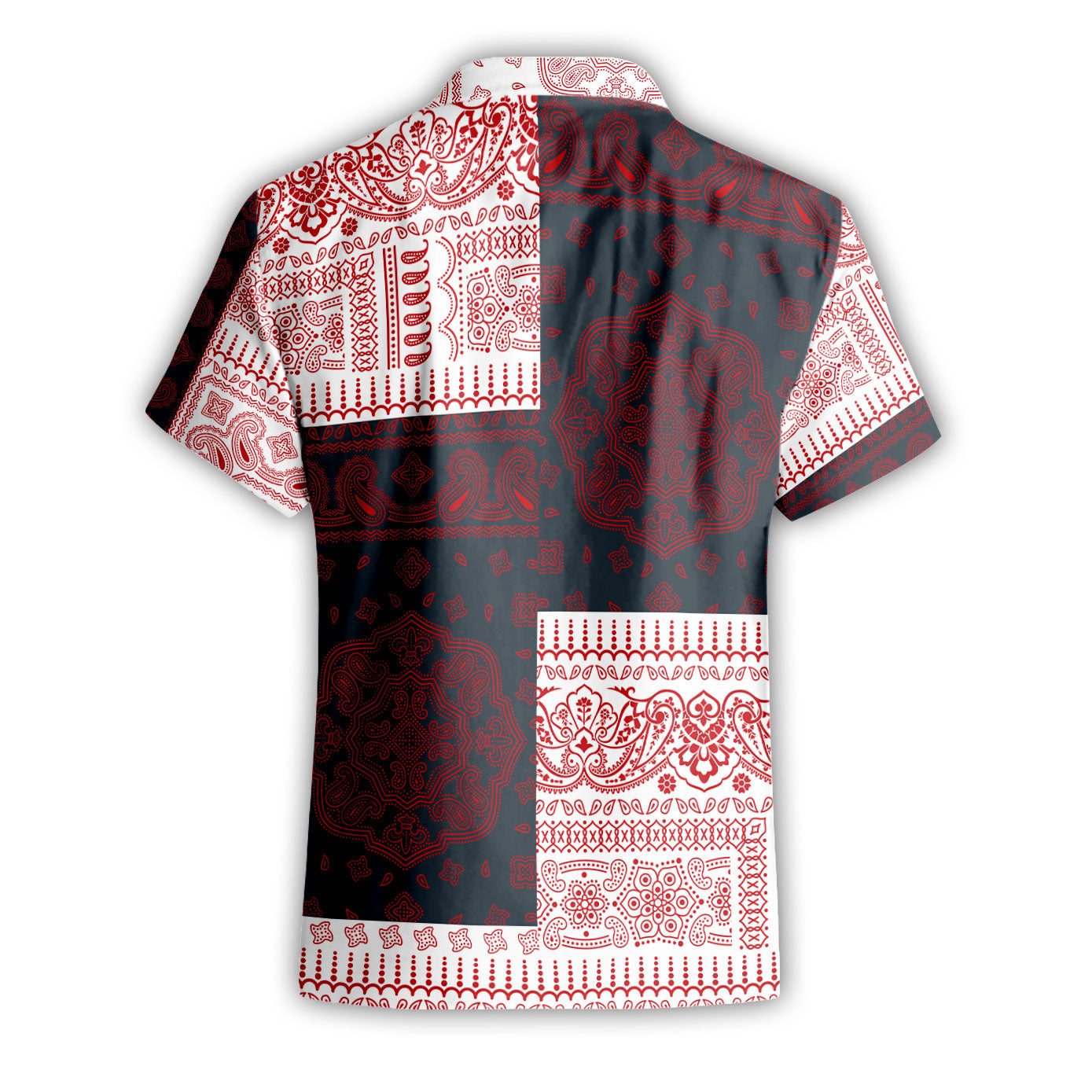 Malta Short Sleeve Shirt Flag And Paisley Basic Style 3