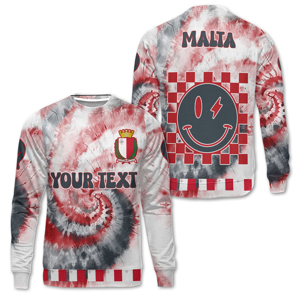 Malta Sweatshirt Custom Tie Dye Style 1