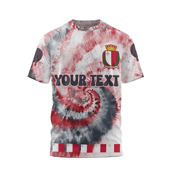 Malta T Shirt Custom Tie Dye Style 1