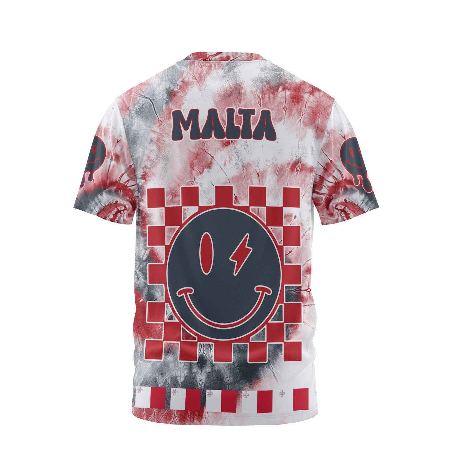 Malta T Shirt Custom Tie Dye Style 2