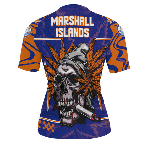 Marshall Islands Men's Cycling Jersey Flag & Coat Of Arms Marijuanas Style