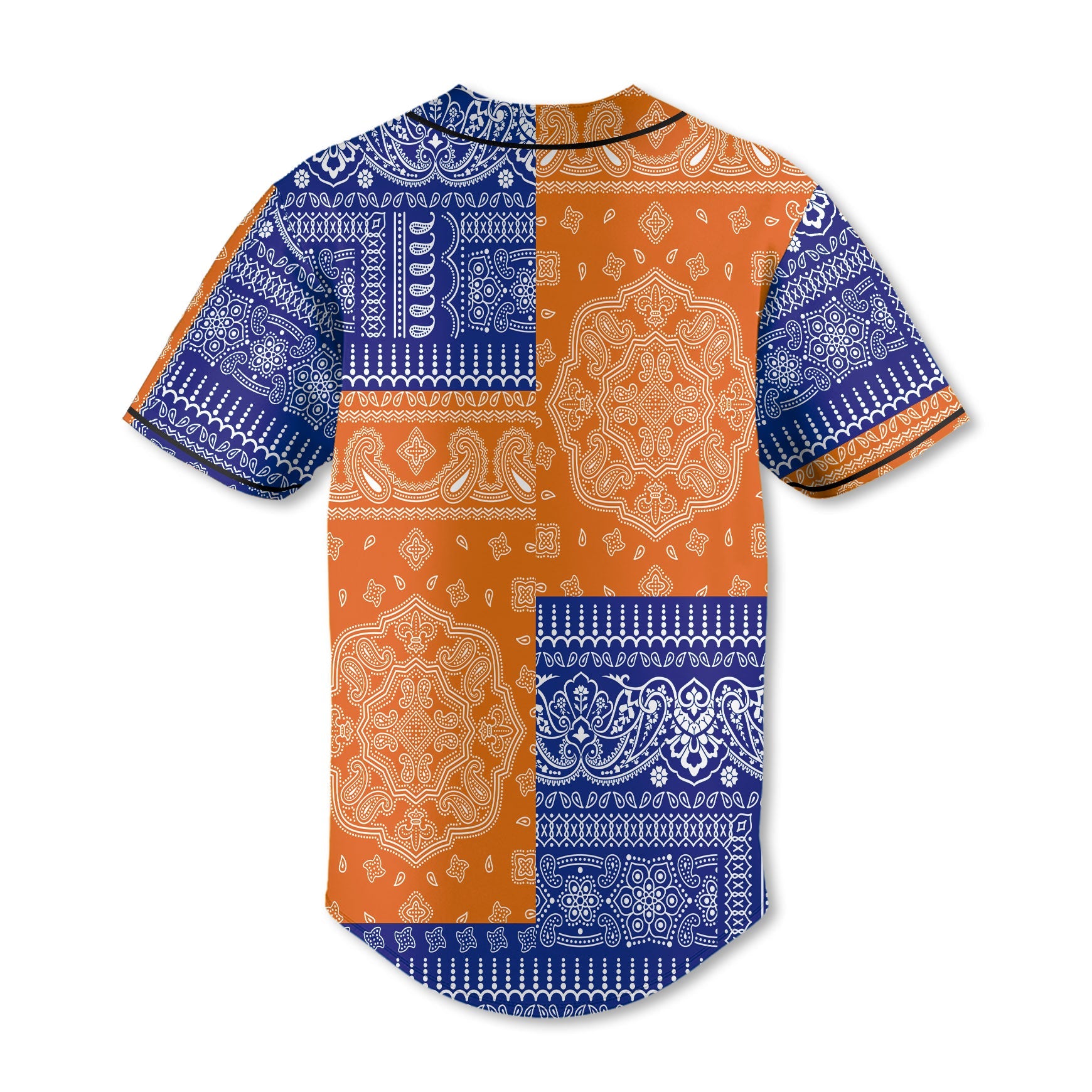 Marshall Islands Baseball Jersey Flag And Paisley Basic Style 3