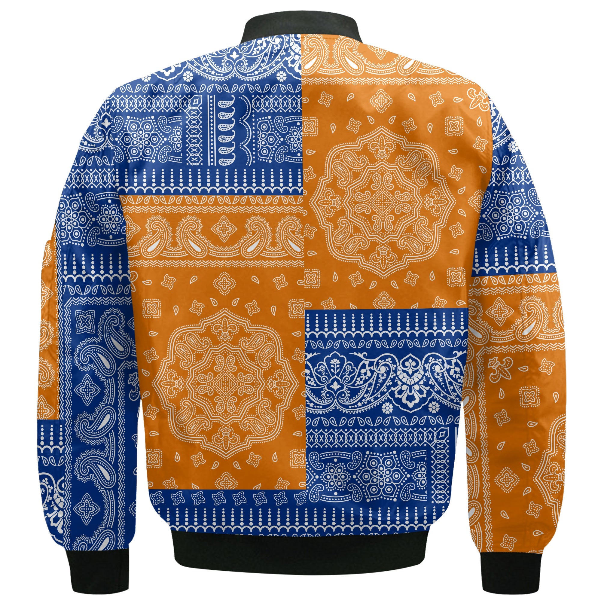 Marshall Islands Bomber Jacket Flag And Paisley Basic Style 3