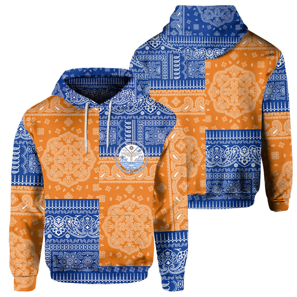 Marshall Islands Hoodie Flag And Paisley Basic Style 1