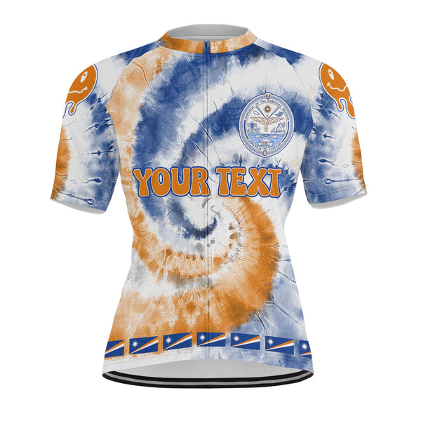 Marshall Islands Men Cycling Jersey Custom Tie Dye Style 1