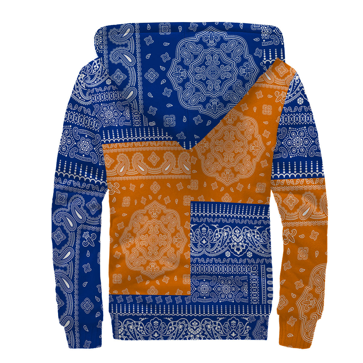 Marshall Islands Sherpa Hoodie Flag And Paisley Basic Style 2