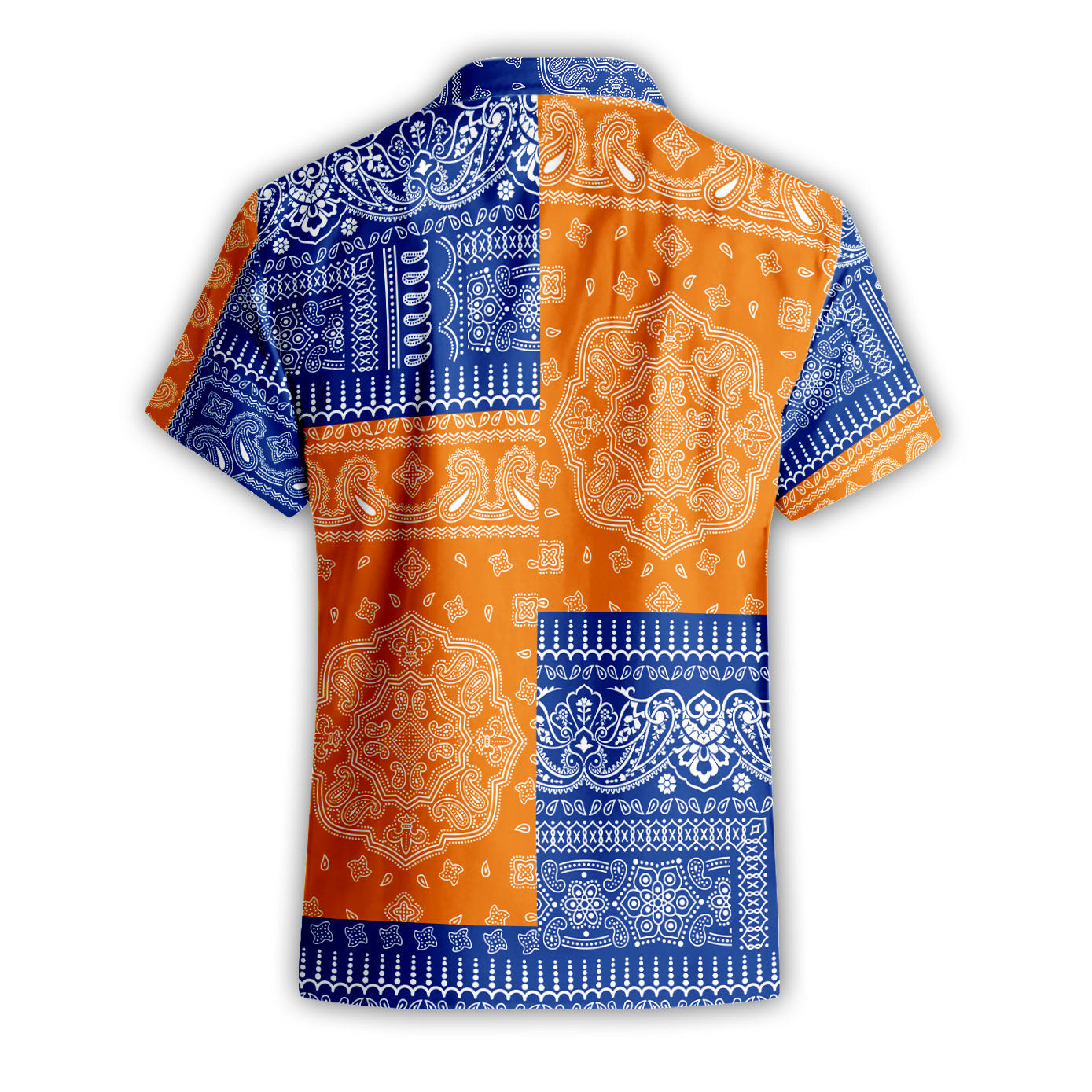 Marshall Islands Short Sleeve Shirt Flag And Paisley Basic Style 3