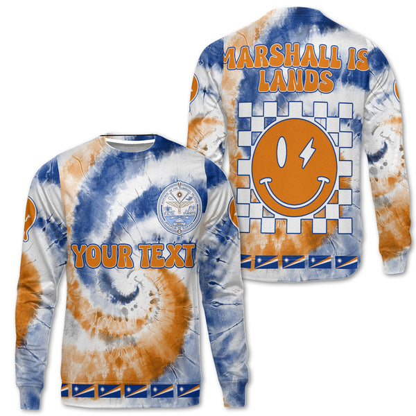 Marshall Islands Sweatshirt Custom Tie Dye Style 1