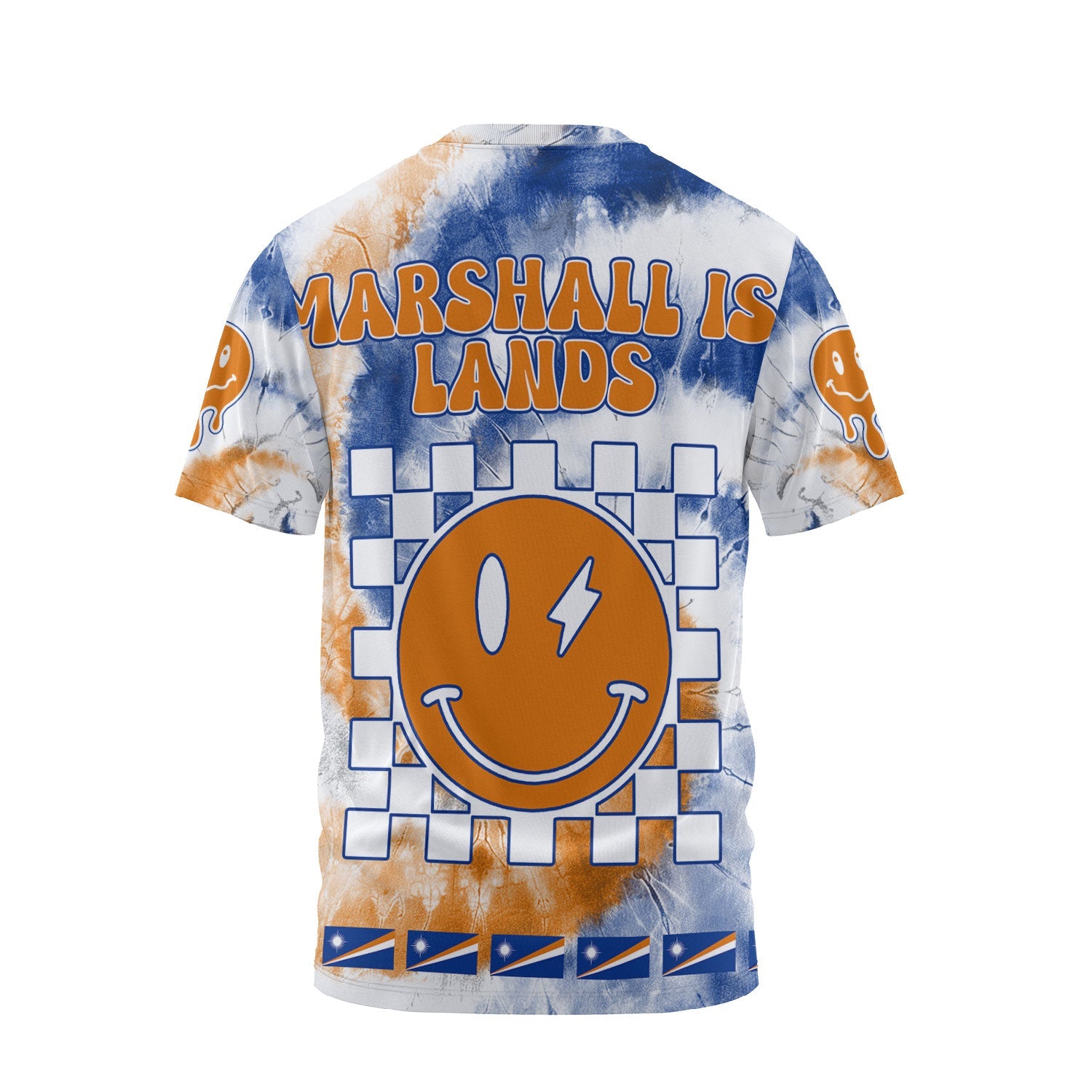 Marshall Islands T Shirt Custom Tie Dye Style 2