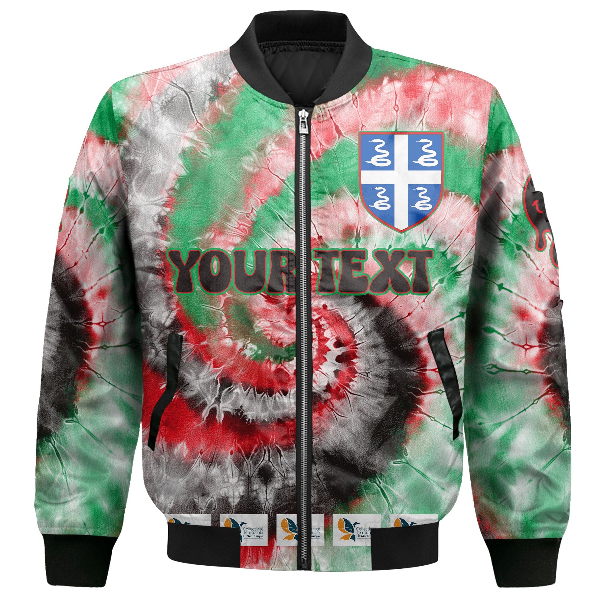 Martinique Bomber Jacket Custom Tie Dye Style 2