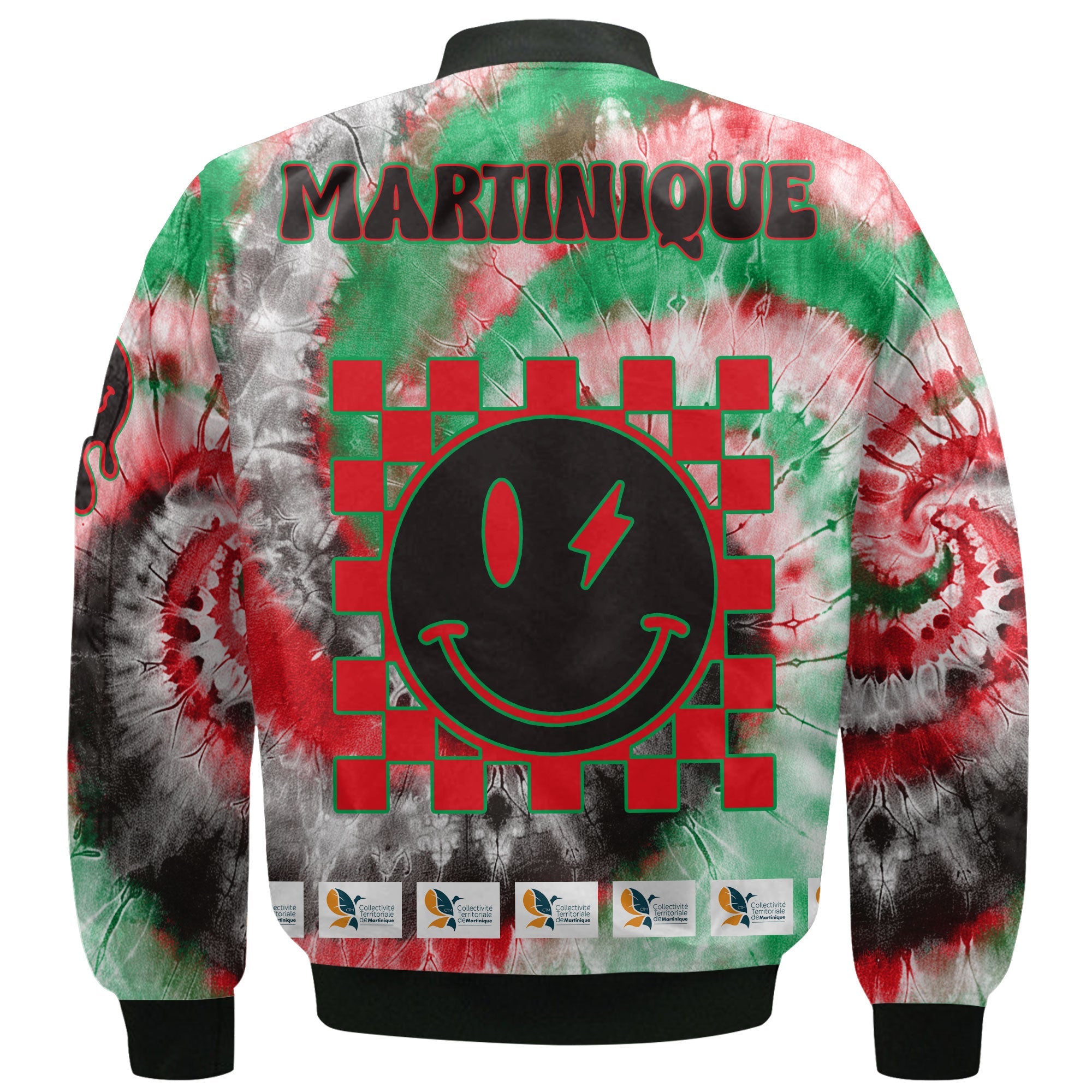 Martinique Bomber Jacket Custom Tie Dye Style 3