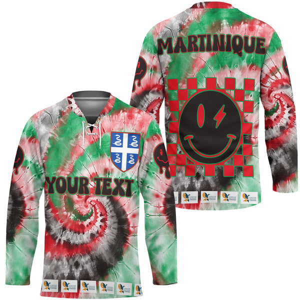 Martinique Hockey Jersey Custom Tie Dye Style 1