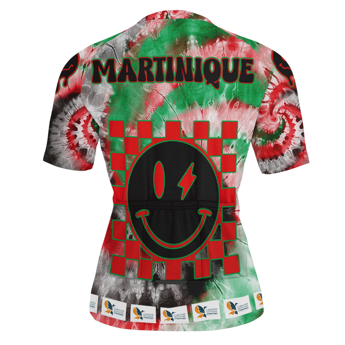 Martinique Men Cycling Jersey Custom Tie Dye Style 3