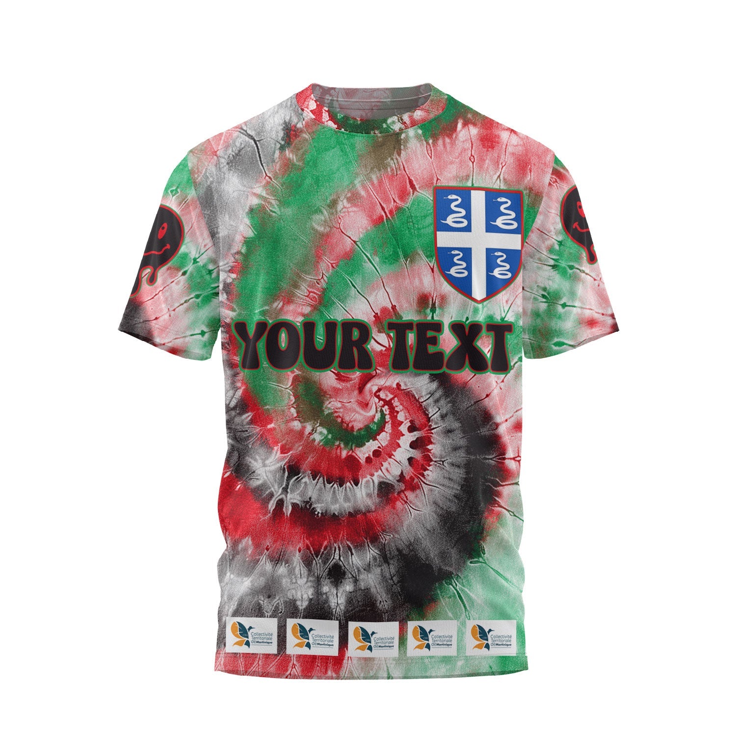 Martinique T Shirt Custom Tie Dye Style 1