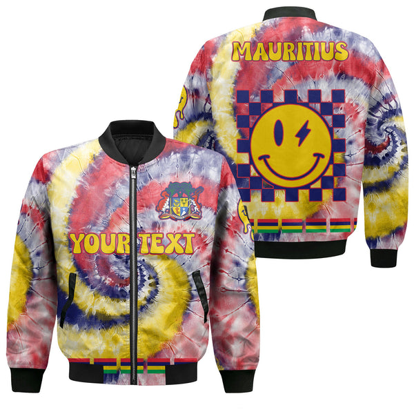 Mauritius Bomber Jacket Custom Tie Dye Style 1