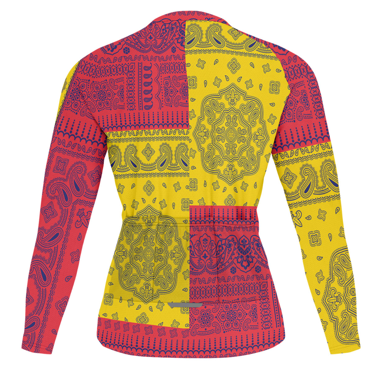 Mauritius Raglan Men Cycling Jersey Long Sleeve Flag And Paisley Basic Style 2