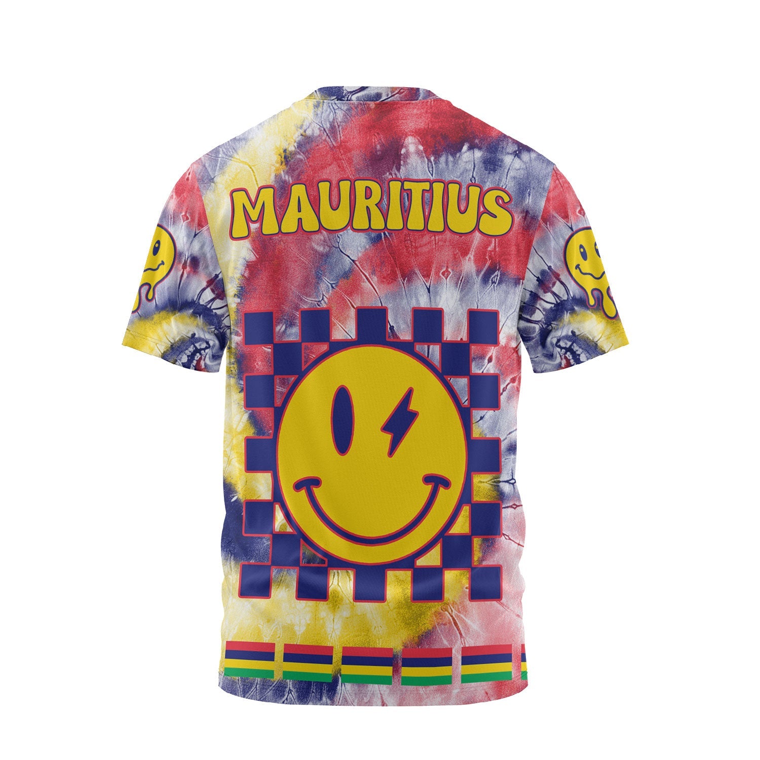 Mauritius T Shirt Custom Tie Dye Style 2