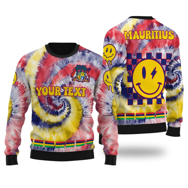 Mauritius Ugly Sweater Custom Tie Dye Style 1