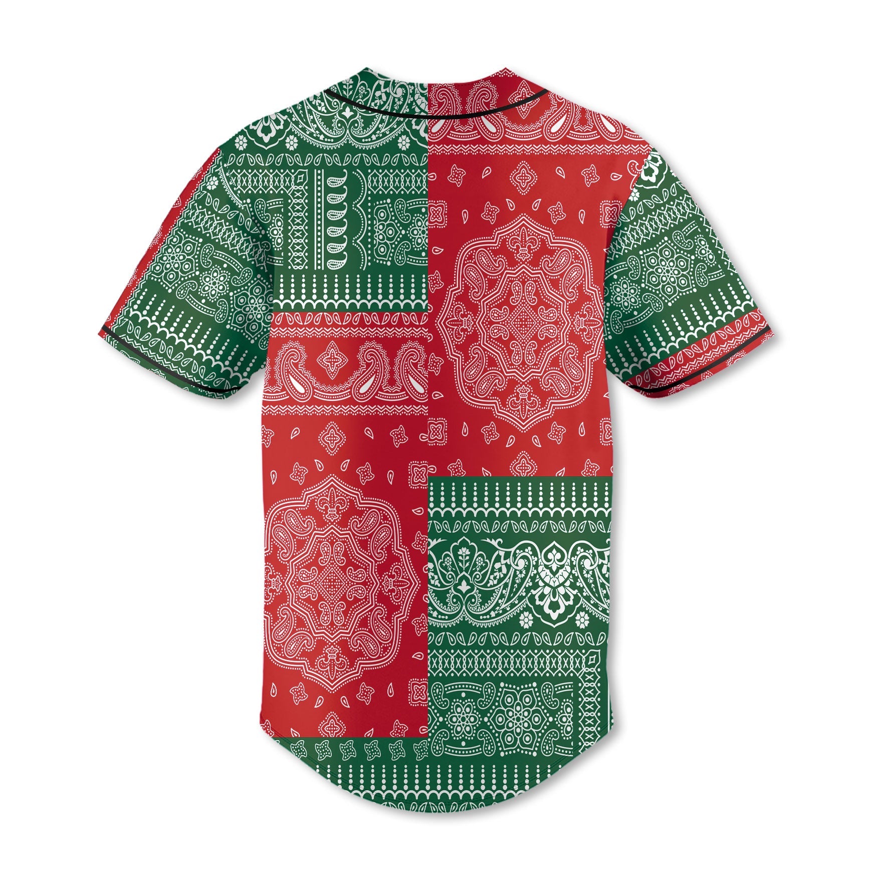 Mexico Baseball Jersey Flag And Paisley Basic Style 3