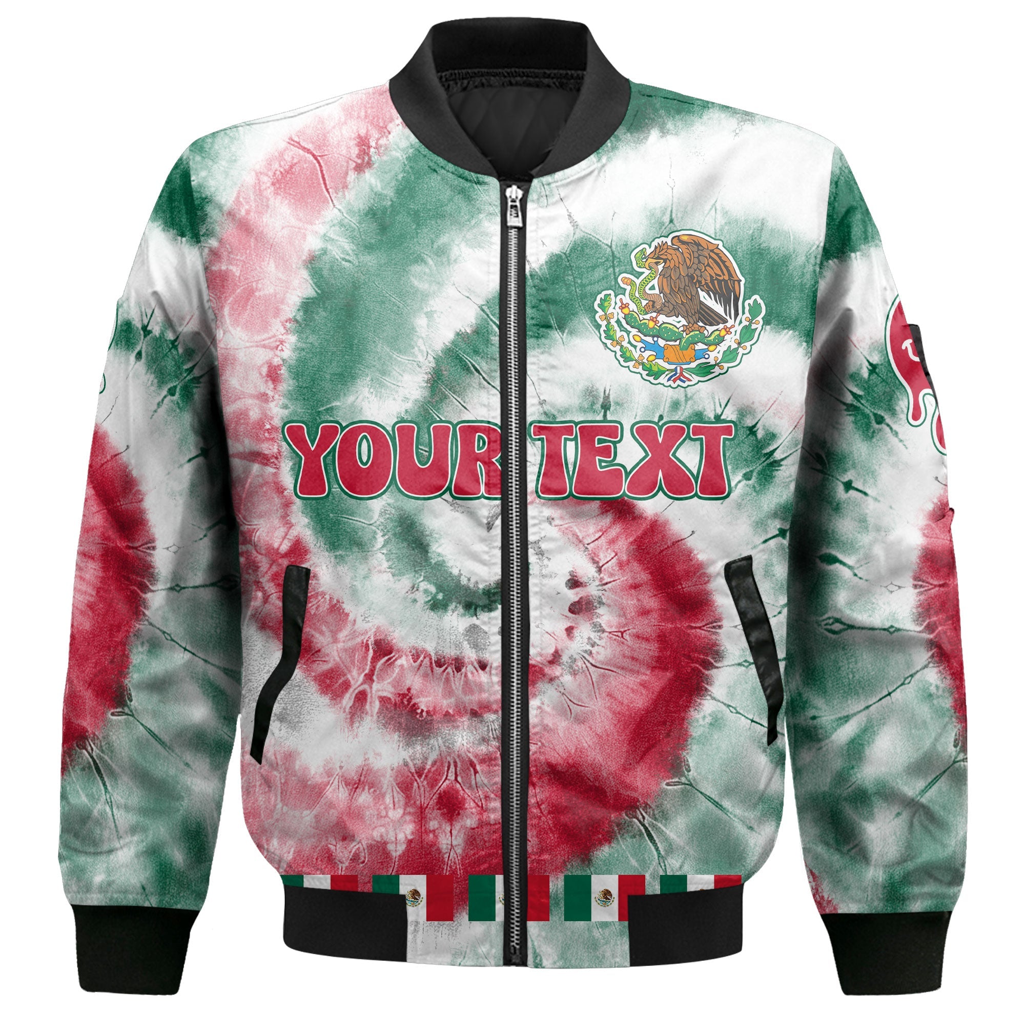 Mexico Bomber Jacket Custom Tie Dye Style 2